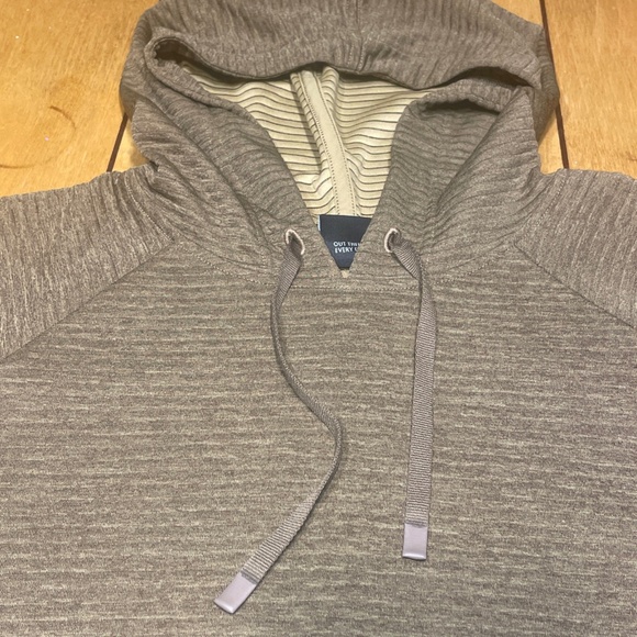 REI Co-Op Cooperative Long Way Home Hoodie Brown Ribbed Sweatshirt XXL - Picture 5 of 16